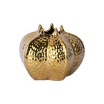 Creative Golden Ceramic Open Vase Decoration