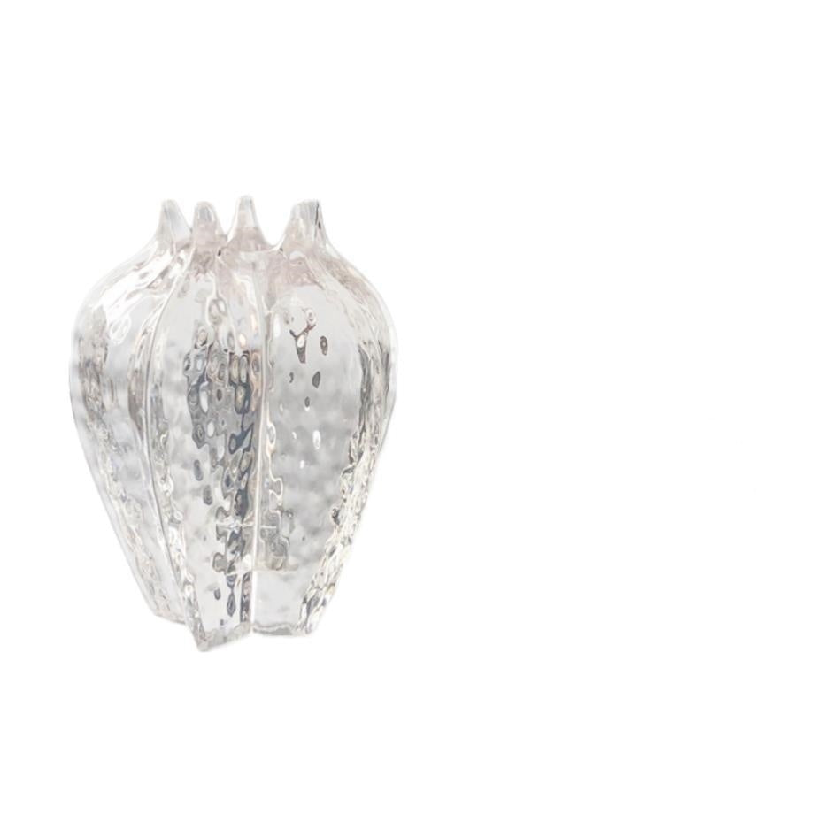 Modern Light Luxury Resin Transparent Petal Vase