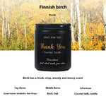 Aromatherapy Candle Black Glass Soy Wax