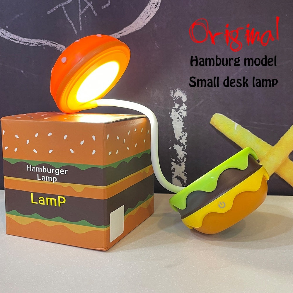 Hamburger Small Night Lamp Storage Atmosphere Learning Table Lamp
