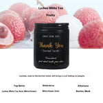 Aromatherapy Candle Black Glass Soy Wax