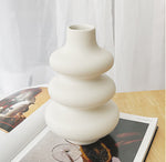 Special-shaped Ring Ceramic Vase Flower