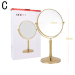 European Retro Household Double-Sided Desktop Makeup Mirror