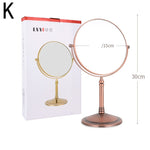 European Retro Household Double-Sided Desktop Makeup Mirror