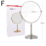 European Retro Household Double-Sided Desktop Makeup Mirror