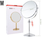 European Retro Household Double-Sided Desktop Makeup Mirror