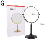 European Retro Household Double-Sided Desktop Makeup Mirror