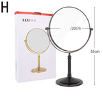 European Retro Household Double-Sided Desktop Makeup Mirror