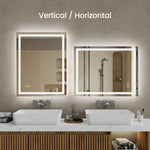 24 Inch X 36 Inch LED Bathroom Mirror