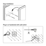 24 Inch X 36 Inch LED Bathroom Mirror