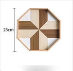 Wooden fruit cake tray