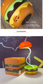 Hamburger Small Night Lamp Storage Atmosphere Learning Table Lamp