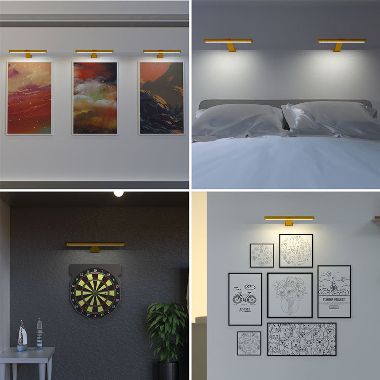 Oval Oil Painting Lamp Magnetic Bathroom Mirror Front Lamp