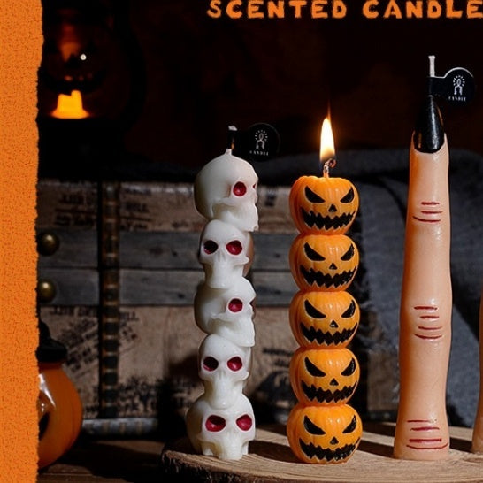Halloween Fragrance Atmosphere Small Gift Handmade Soy Wax Shape Pole Candle