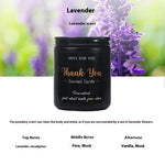 Aromatherapy Candle Black Glass Soy Wax