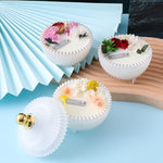 New Creative Decoration Plant Fragrance Soy Wax Aromatherapy Candle With Hand Gift Gold Cup Aromatherapy Candle