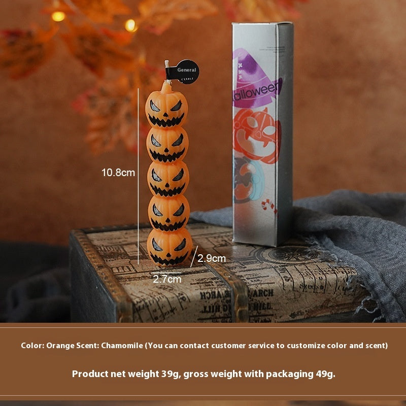 Halloween Fragrance Atmosphere Small Gift Handmade Soy Wax Shape Pole Candle