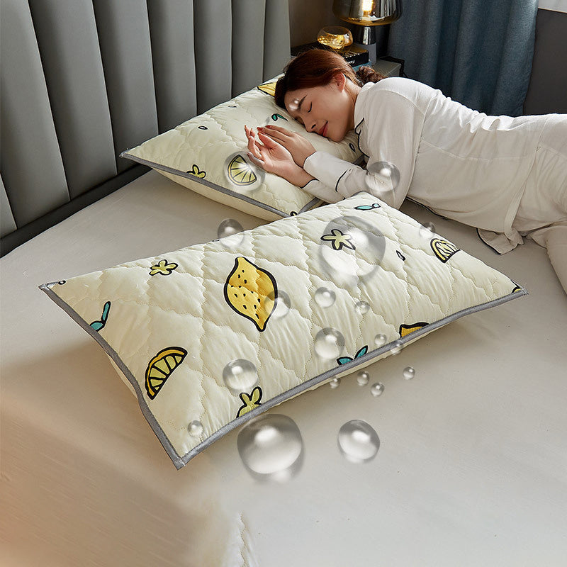 Pair Pack Waterproof Head Oil Resistant Latex Pillow Protectors