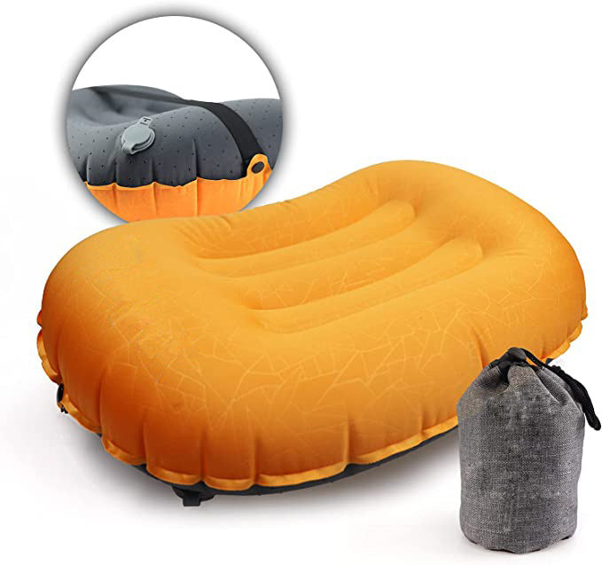 Travel Plastic Strap Outdoor Camping Inflatable Press Business Pillow