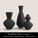 Simple Shell Texture Frosted Ceramic Vase