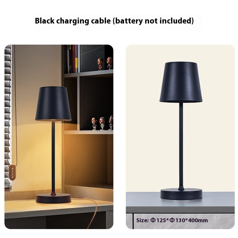 Table Lamp Touch Western Restaurant Desktop Atmosphere Led High Leg Metal Table Lamp