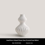 Simple Shell Texture Frosted Ceramic Vase