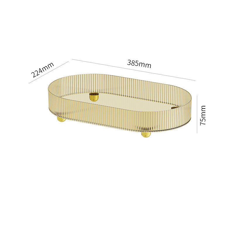 Home Living Room Rectangular Plastic Cup Draining Tray