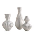 Simple Shell Texture Frosted Ceramic Vase