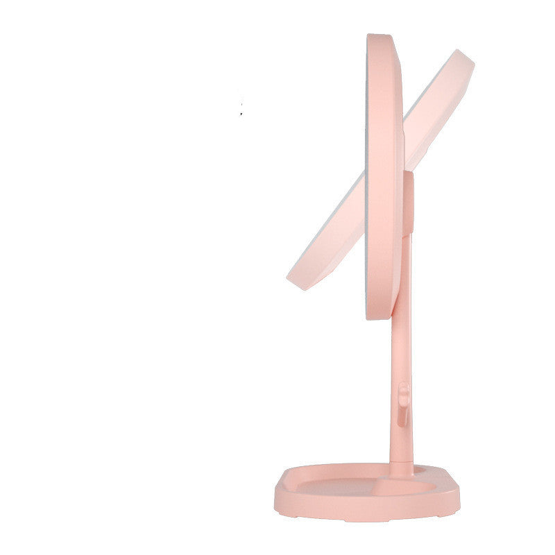 Plastic Led Makeup Mirror with Lamp Desktop Electrodeless