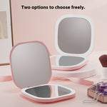 Portable Portable Folding Led Make-up Mirror With Light
