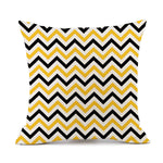 Nordic Simple Black And White Shading Geometric Stripes Plaid Printed Linen Pillow Cushion Sofa