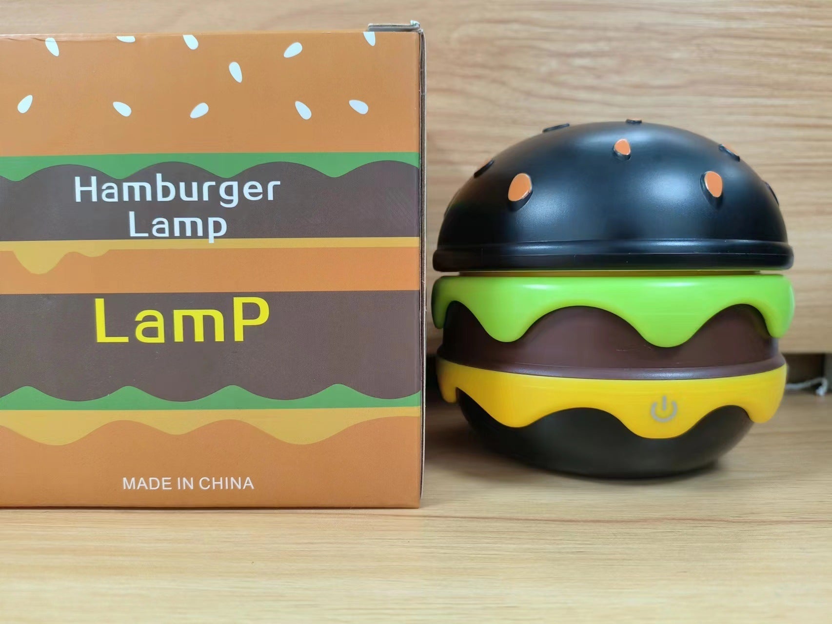 Hamburger Small Night Lamp Storage Atmosphere Learning Table Lamp