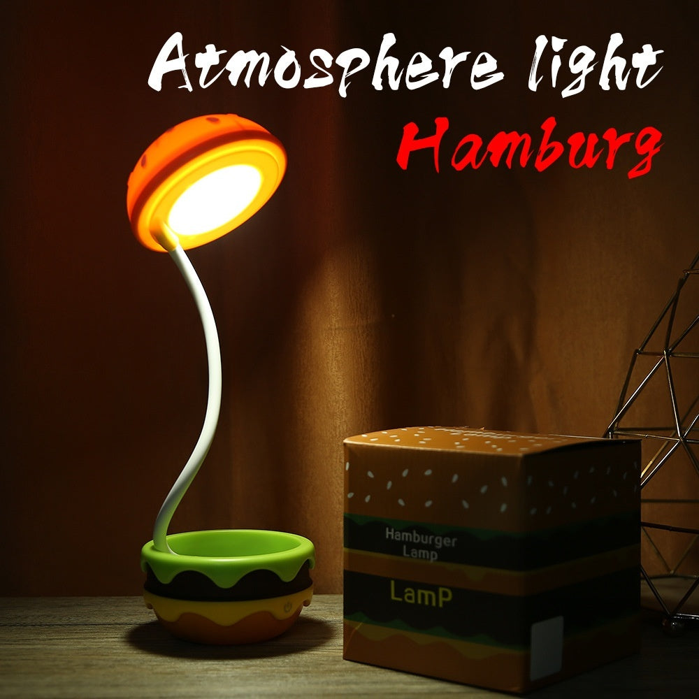 Hamburger Small Night Lamp Storage Atmosphere Learning Table Lamp