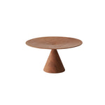 Handmade Cherry Solid Wood Cake Tray Round Storage