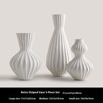 Simple Shell Texture Frosted Ceramic Vase
