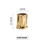 Household Light Luxury Electroplated Ceramic Vase