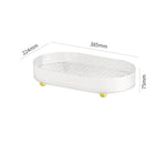 Home Living Room Rectangular Plastic Cup Draining Tray
