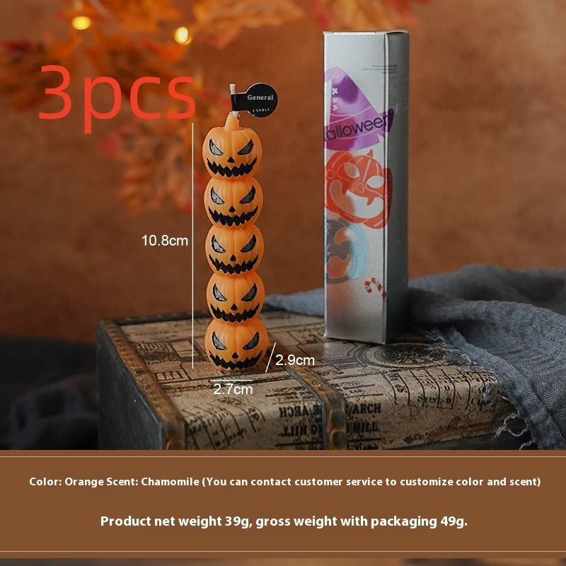 Halloween Fragrance Atmosphere Small Gift Handmade Soy Wax Shape Pole Candle