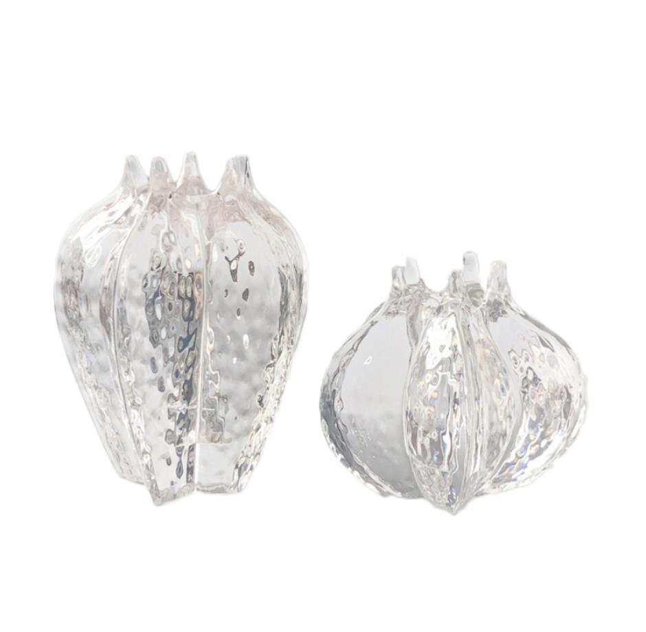 Modern Light Luxury Resin Transparent Petal Vase