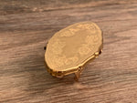 Vintage Lipstick Mirror Clip Golden Rose Lipstick Holder