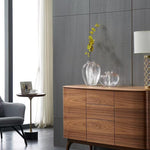 Modern Light Luxury Resin Transparent Petal Vase