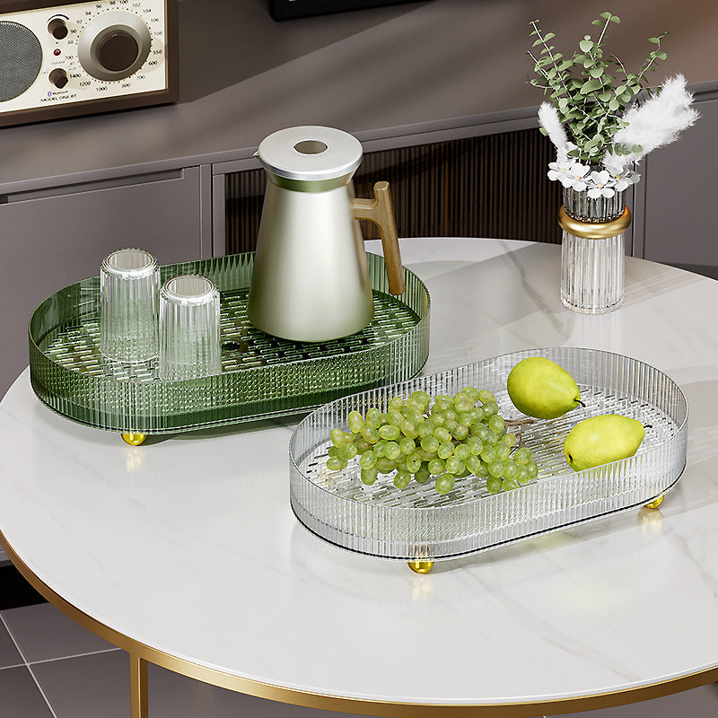 Home Living Room Rectangular Plastic Cup Draining Tray