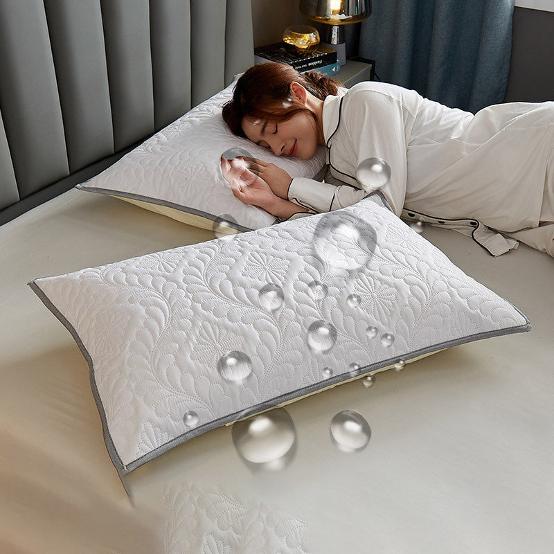 Pair Pack Waterproof Head Oil Resistant Latex Pillow Protectors