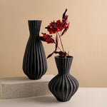 Simple Shell Texture Frosted Ceramic Vase