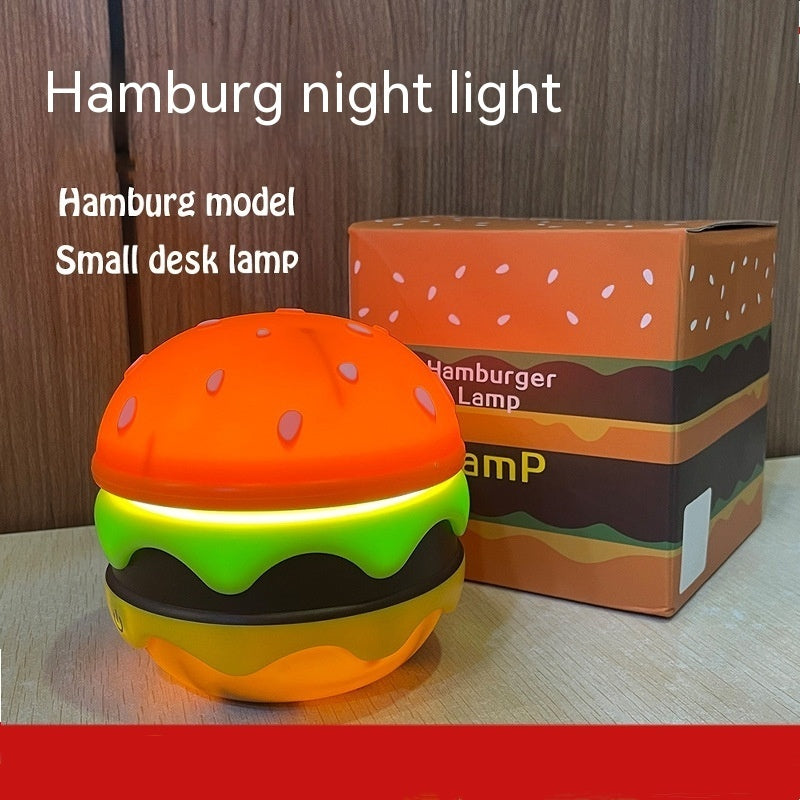 Hamburger Small Night Lamp Storage Atmosphere Learning Table Lamp