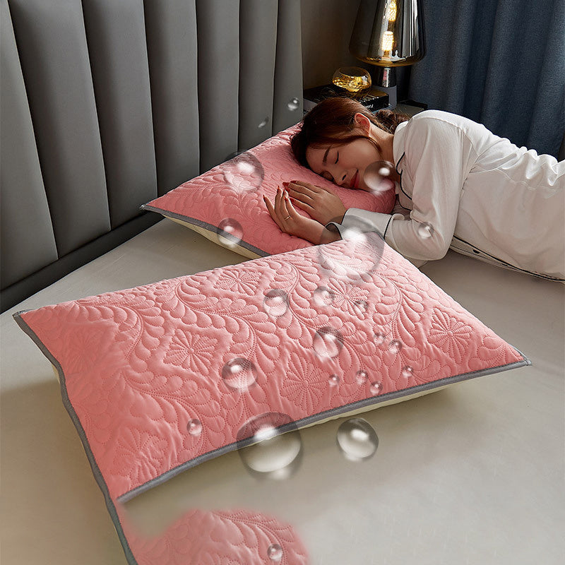 Pair Pack Waterproof Head Oil Resistant Latex Pillow Protectors