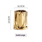 Household Light Luxury Electroplated Ceramic Vase