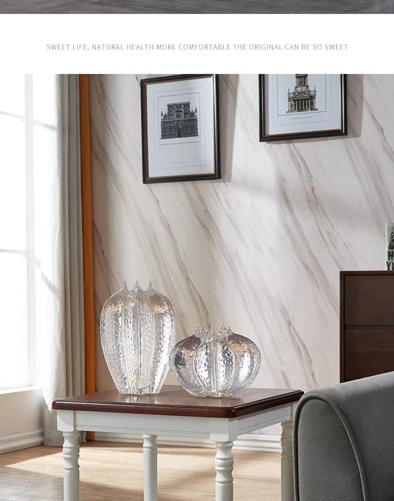 Modern Light Luxury Resin Transparent Petal Vase