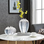 Modern Light Luxury Resin Transparent Petal Vase