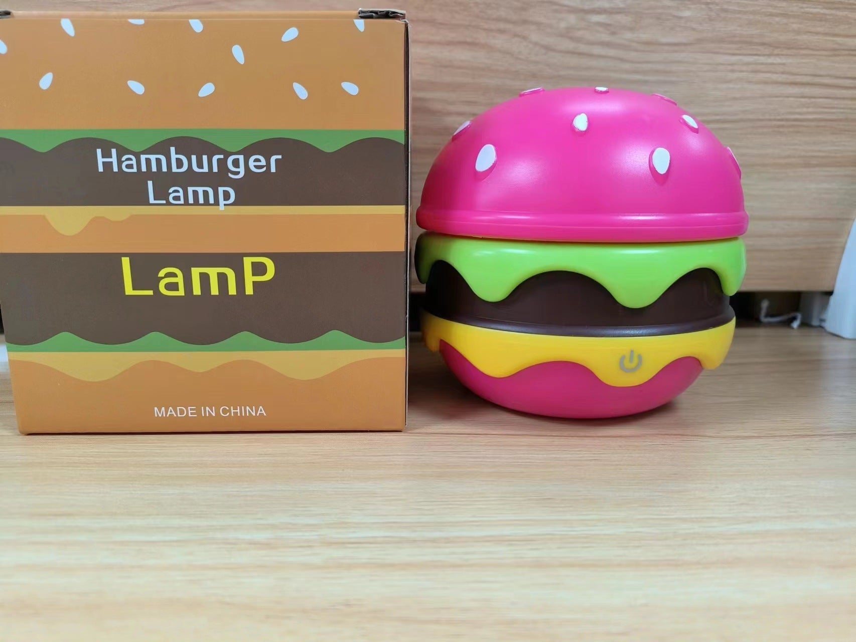 Hamburger Small Night Lamp Storage Atmosphere Learning Table Lamp